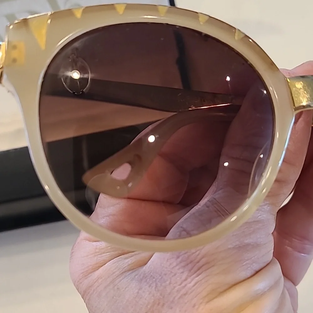 Vintage DITA Gold Bengal Sunglasses With Case